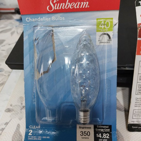 Color Changing LED Lightbulb and Chandelier Lightbulbs Bundle Different - Picture 3 of 6